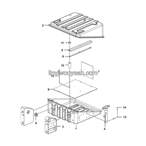 LGMG Off-Highway Dump Truck 2022 - Battery box assy 49-DPX-02 - J0700-4190706949