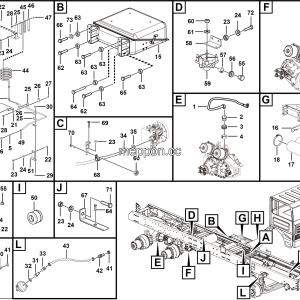 LGMG MS25 Mine Truck - Driving brake assy - J1000-2710010821