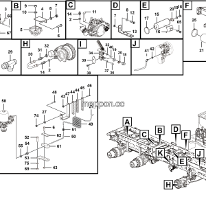 LGMG CMT96 Mine Truck - Service brake assembly - J1000-2710011044