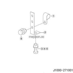 LGMG MT106H 2025 - Bracket assy - J1000-2710013553.S1A