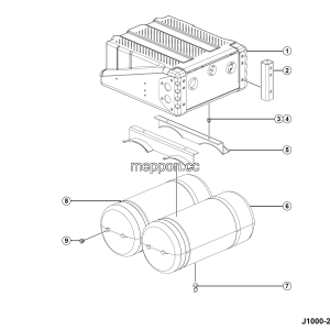 LGMG MTH116 2025 - Battery box assy - J1000-2710014727.S1A