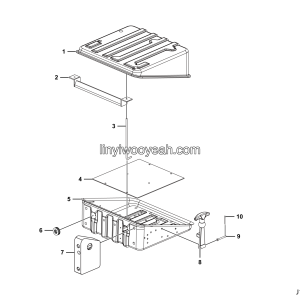 LGMG Road Sprinkler 2024 - Battery box assy - J1000-4190002306