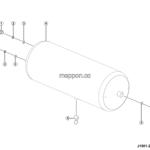 LGMG MTH116 2025 - Air reservoir installation kit - J1001-2710011704.S1A