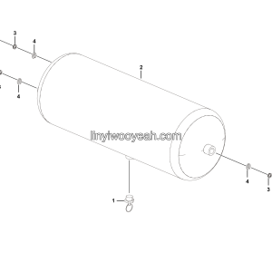 LGMG Off-Highway Dump Truck 2023 - Air reservoir installation kit - J1001-2710011704