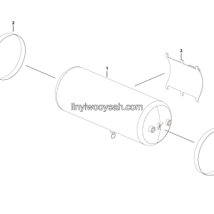 LGMG Off-Highway Dump Truck 2024 - ASM-Gas tube installation assy（30L） - J1001-2710011705