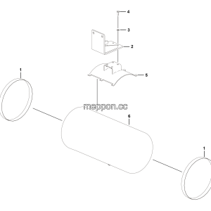 LGMG Off-Highway Dump Truck 2023 - ASM-Gas tube assy（30L,LH） - J1001-2710011739