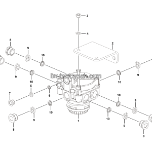 LGMG Off-Highway Dump Truck 2023 - ASM-Run relay valve installation assy - J1001-2710011744