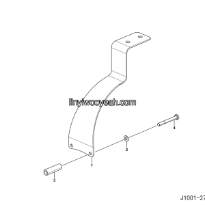 LGMG Off-Highway Dump Truck 2023 - ASM-Air Pipe Support Installation assy 02 - J1001-2710012062.S1A