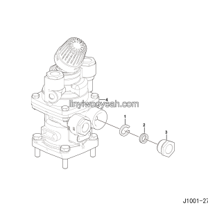 LGMG MT106H 2025 - Foot brake valve mounting assy - J1001-2710012063