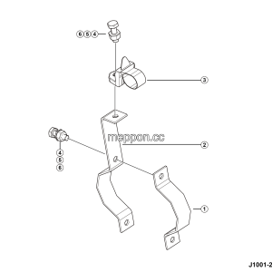 LGMG Off-Highway Dump Truck 2024 - Tracheal fixation bracket assembly - J1001-2710012412.S1A