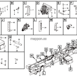 LGMG Off-Highway Dump Truck 2023 - Service brake assembly - J1001-2710012424.S1A