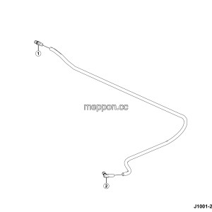 LGMG RTH100 2025 - Brake air hose (ng12/nw12*1830) - J1001-2710015395.S1A