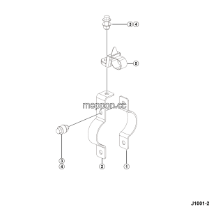 LGMG MTE86H 2025 - Air hose bracket assy 03 - J1001-2710015658.S1A
