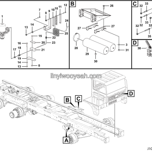 LGMG MT86H Mine Truck - Driving brake assy 1 - J1003-2710010878001