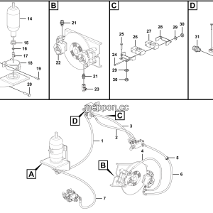 LGMG CMT106 Mine Truck - Parking brake assy - J1100-2711010289