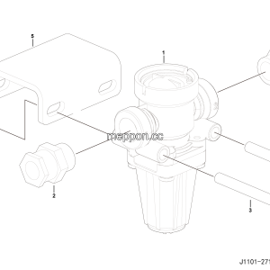 LGMG Off-Highway Dump Truck 2022 - Installation assy of pressure limiting valve - J1101-2711010563.S1A