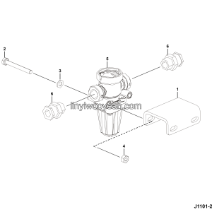 LGMG Off-Highway Dump Truck 2024 - ASM-Pressure Limiting Valve Installation assy - J1101-2711010621.S1A