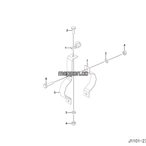 LGMG Off-Highway Dump Truck 2022 - ASM-Tracheal fixing bracket assy - J1101-2711010763.S1A