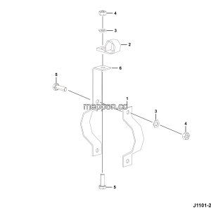 LGMG Off-Highway Dump Truck 2023 - ASM-Tracheal fixing bracket assy - J1101-2711010768.S1A
