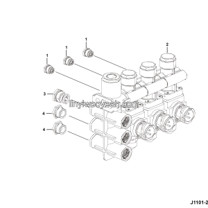 LGMG ？？？a？2？？？？？？？°a？2？¨？？？| 2025 - Triple solenoid valve installation assy - J1101-2711010784.S1A
