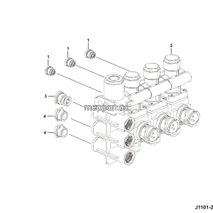 LGMG ？？？a？2？？？？？？？°a？2？¨？？？| 2025 - Triple solenoid valve installation assy - J1101-2711010784.S1A