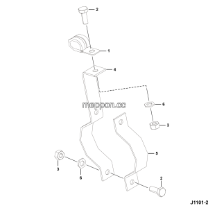 LGMG ？？？a？2？？？？？？？°a？2？¨？？？| 2025 - ASM-Air pipe fixing bracket assy - J1101-2711010785.S1A