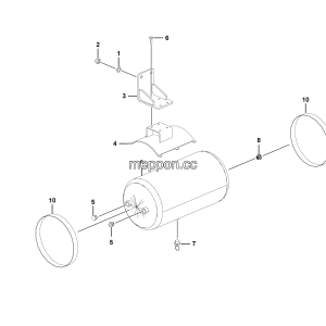 LGMG Off-Highway Dump Truck 2023 - ASM-Gas tube assy（30L,LH） - J1101-2711010823