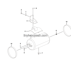 LGMG Off-Highway Dump Truck 2023 - ASM-Gas tube assy（30L,RH） - J1101-2711011294