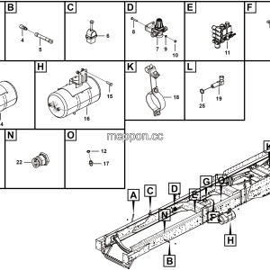 LGMG Off-Highway Dump Truck 2024 - PARKING BRAKE ASSEMBLY - J1101-2711011312.S1A