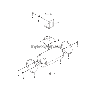 LGMG Off-Highway Dump Truck 2024 - Module installation assembly - J1101-2711011344.S1A