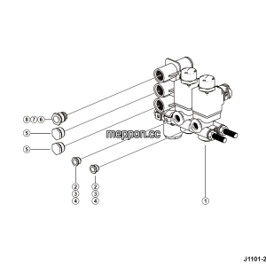 LGMG ？？？a？2？？？？？？？°a？2？¨？？？| 2025 - Two solenoid valve manifold - J1101-2711011428.S1A