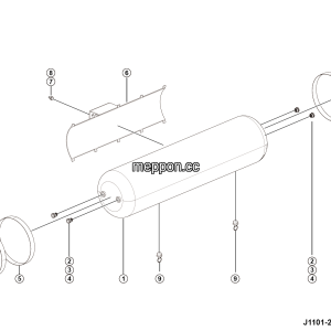 LGMG Off-Highway Dump Truck 2023 - 60L air reservoir installation - J1101-2711011484.S1A