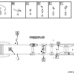 LGMG Off-Highway Dump Truck 2024 - Parking brake accessories installation - J1101-2711011503.S1A