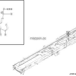 LGMG Mine Truck 2026 - Air hose fixing bracket assy - J1101-2711011708.S1A