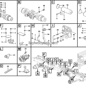 LGMG MT50 Mine Truck - Parking brake assy - J1102-2711010192