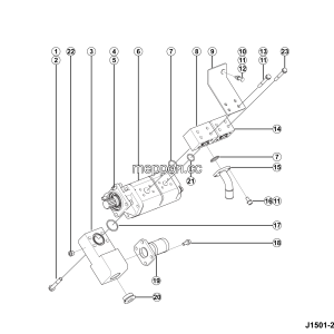 LGMG AT40 2025 - Gear pump installation - J1501-2715015195.S1A
