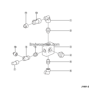 LGMG AT40 2025 - Oil return valve block installation - J1601-2716014027.S1B