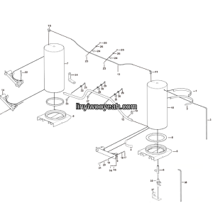 LGMG Off-Highway Dump Truck 2024 - Spray water tank assy - J3800-2738010192.S1C1