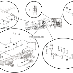 LGMG Off-Highway Dump Truck 2023 - Tire spray assy（MT50） - J3801-2738010296