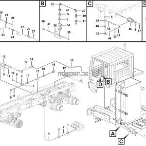 LGMG MT86D Mine Truck - Brake Radiator assy - J3802-2738010037