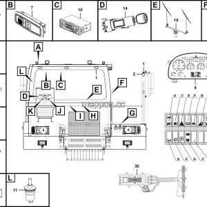 LGMG Off-Highway Dump Truck 2022 - Cab electrical system assy - K1300-2713011979