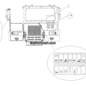LGMG Off-Highway Dump Truck 2023 - Mirror heating electrical system - K1300-2713012516