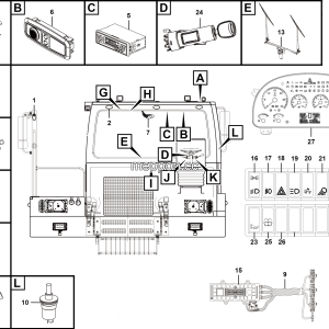 LGMG Off-Highway Dump Truck 2022 - Cab electrical system - K1300-2713013055