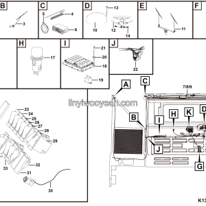 LGMG Off-Highway Dump Truck 2023 - Cab electrical system - K1301-2713013530