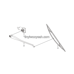 LGMG Off-Highway Dump Truck 2024 - Siding window wiper assy（RH） - K1301-4130000807