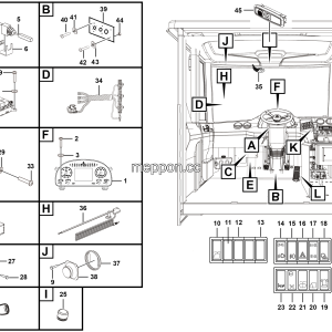 LGMG CMT96 Mine Truck - Cab electrical system - K1302-2713012026