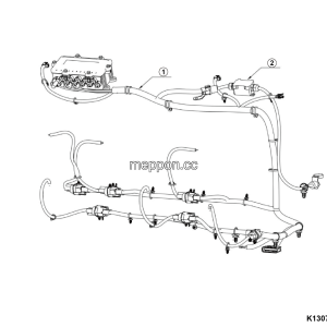 LGMG Mine Truck 2026 - Motor & controller thermal mgnt harness 1021007146 - K1307-4130713931.S1A