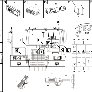 LGMG Off-Highway Dump Truck 2022 - Cab electrical system assy - K1308-2713011839-G2