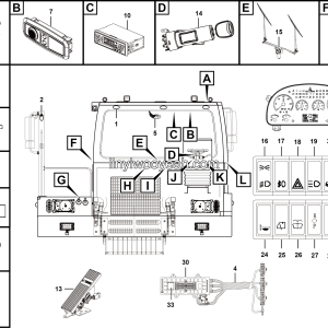 LGMG Off-Highway Dump Truck 2022 - Cab electrical system assy - K1308-2713011839