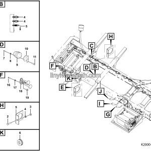 LGMG Road Sprinkler 2024 - Chassis electricity assy - K2000-2720010756